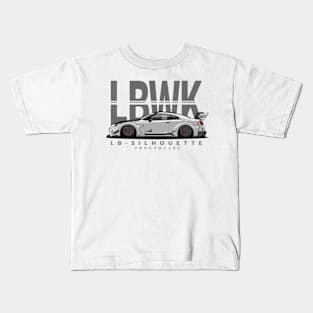 LBWK Silhouette GTR R35 (Ultimate White) Kids T-Shirt